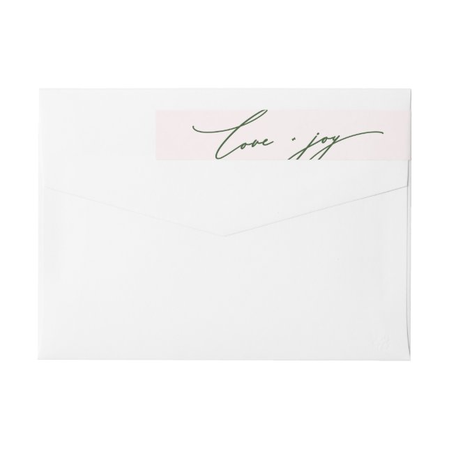 Calligrafía de amor y alegría Dirección de retorno (Reverso)