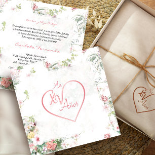 Calligrafía de Quinceañera Española de Fancy Coraz
