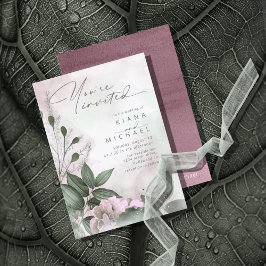 Calligrafía Mauve floral ID771