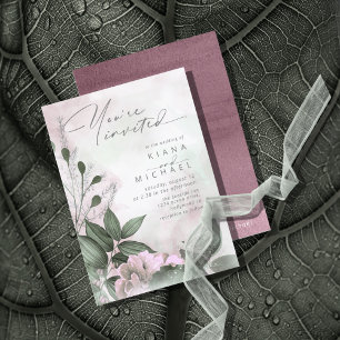 Calligrafía Mauve floral ID771