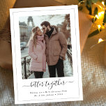 Calligrafía mejor juntos foto Feliz Navidad<br><div class="desc">Celebra la temporada con una romántica tarjeta de Navidades "Better Together" que incluye caligrafía caprichosa y tu foto favorita de pareja. Perfecto para recién casados o parejas, esta tarjeta de vacaciones moderna y personalizada le da un toque de alegría. ¡Una manera simple y elegante de compartir tu amor y alegría!...</div>