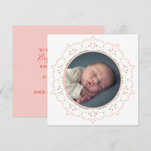 Calligrafía Minimalista de floral rosa cúrcuta