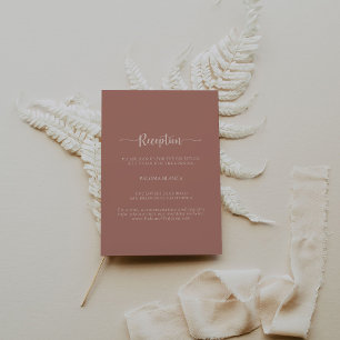 Calligrafía Recepción de boda Terracotta