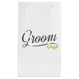 Calligrafía simple de Boda floral de Groom | Bolsa