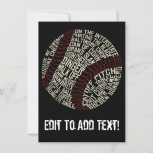 Calligrama de jerga de béisbol