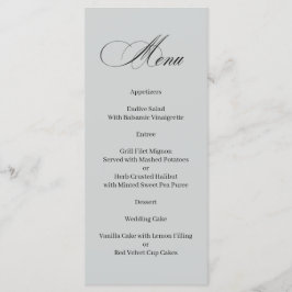 Calligraphy Menu