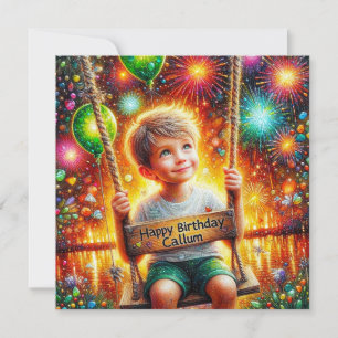 ~ CALLUM ~ Cumpleaños feliz ~ Arbol Swing~