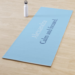 Calm Blue Personalizado Yoga Mat
