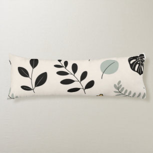 Calm Botanica - Line Art Leaf Cojín decorativo