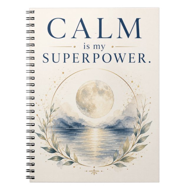 Calm Es Mi Superpoder - Cuaderno de Mindfulness (Frente)