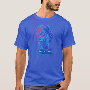 Calm Is Power – Arte de Camiseta de Mindfulness Mo