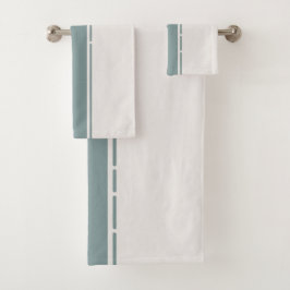 Calm Neutral Stripes – Minimal Spa Towel Set