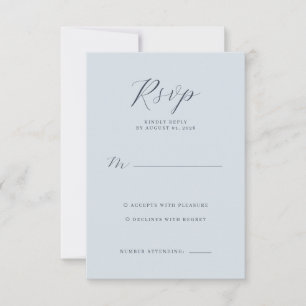 Calma Azul Minimalista RSVP