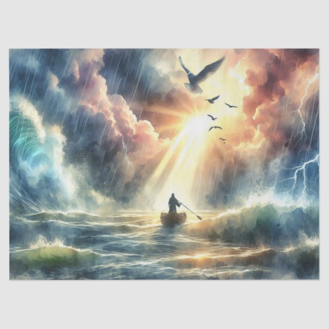 Calma en el papel de la tormenta (Anverso)