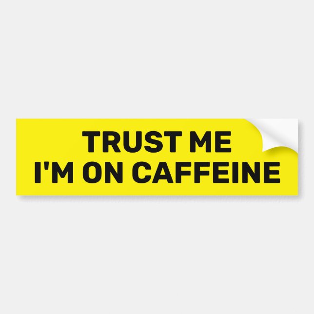 Calma - Estoy Con Caffeine™ Calcomanía (Frente)