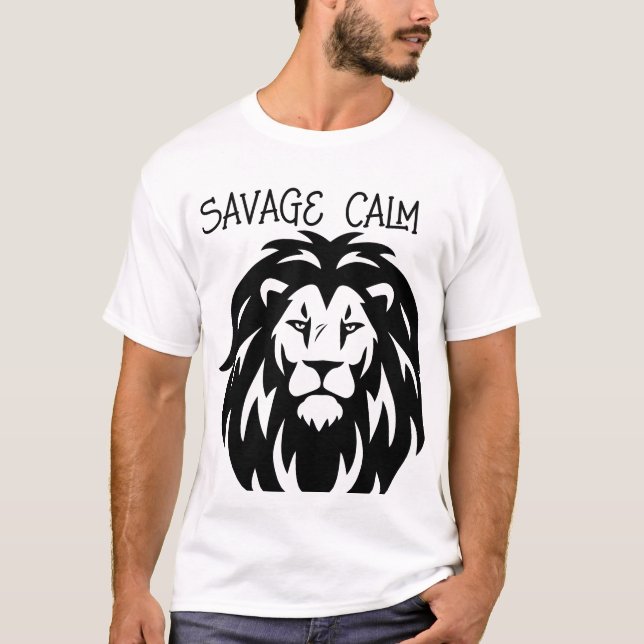 Calma salvaje - Camiseta de Tee de Energía de León (Anverso)