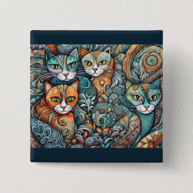 calmando gatos 2 botón (Anverso)