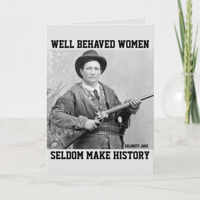 CALMANITY JANE (Cowgirl) TARJETAS DE CUMPLEAÑOS PA (Anverso)