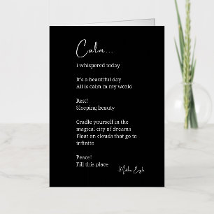 Calmo poema Inspirador