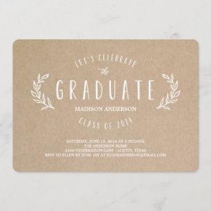 Calor dulce Invitación a la graduación