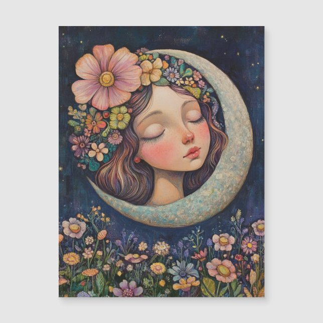 Calor floral y luna creciente (Anverso)