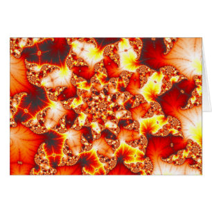 Calor refractivo - tarjeta del fractal