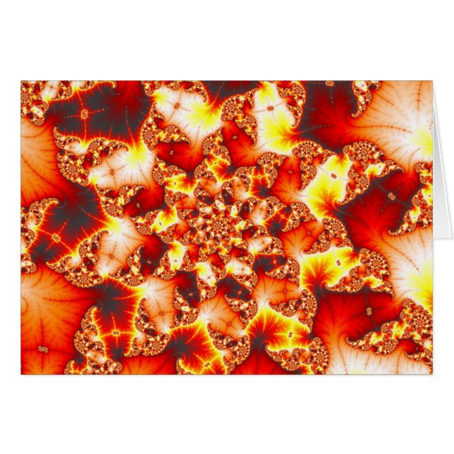 Calor refractivo - tarjeta del fractal (Anverso (Horizontal))