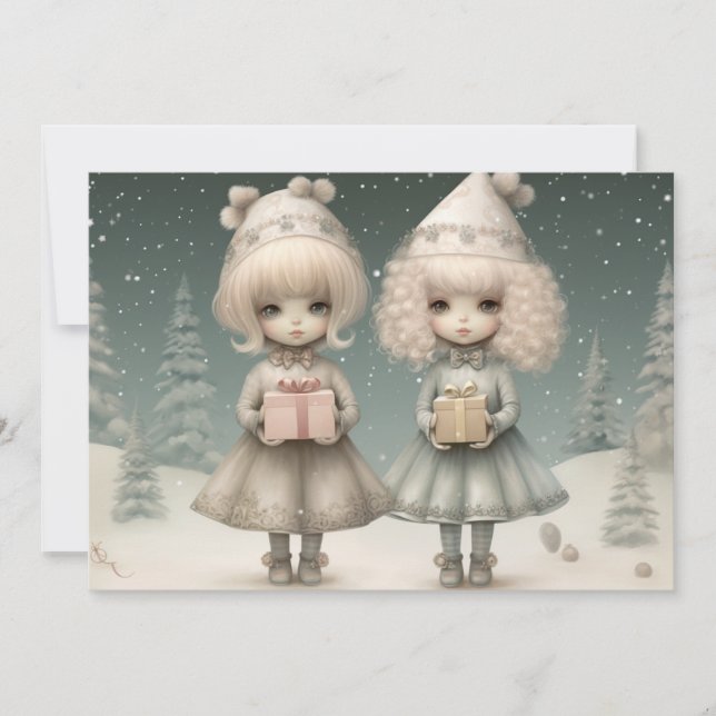 Calor y amor: deseándote un Navidad alegre (Anverso)