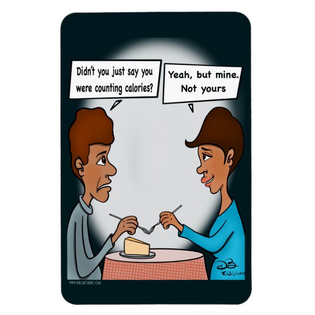 Calorías Imán flexible flexible (Vertical)