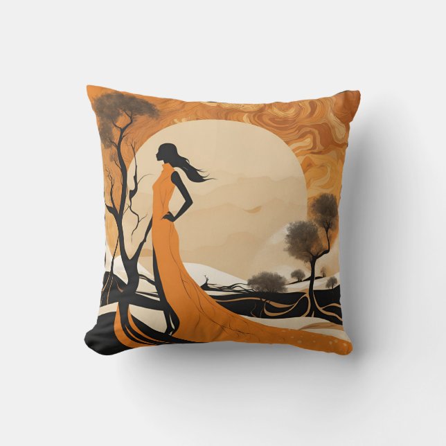 Calurosa almohada cuadrada de otoño II (Anverso)