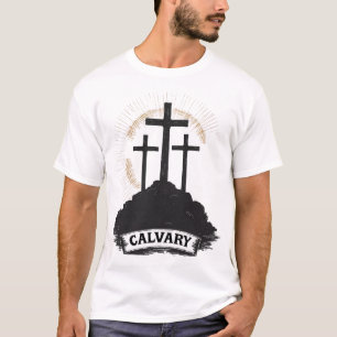 Calvary Hill Jesús Estampado Vintage Camiseta Fe (