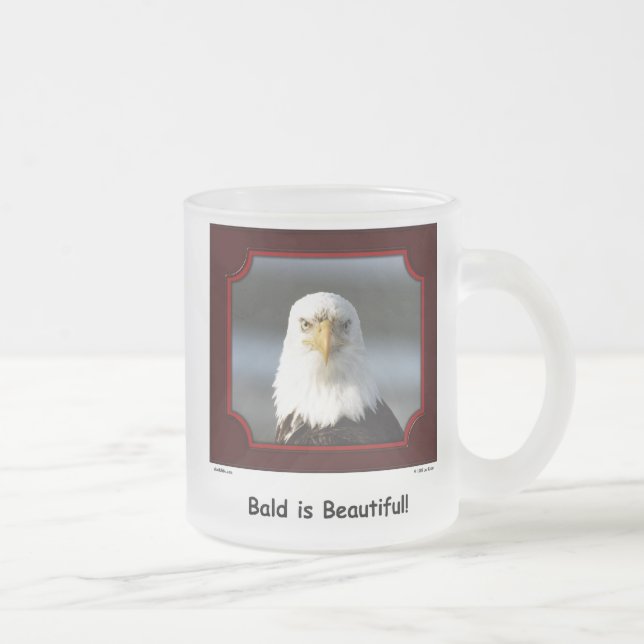 "Calvo es hermoso!" Taza de Eagle calvo (Derecha)