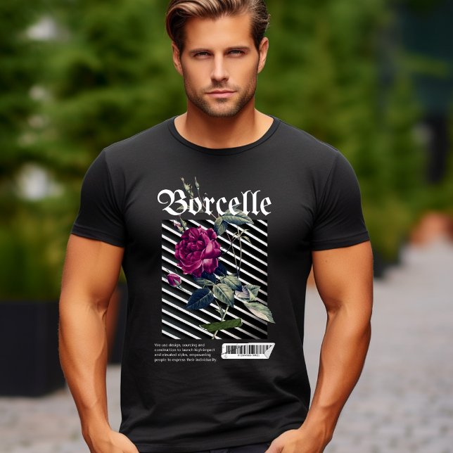 Calzado de Rosa negro camiseta estética (Subido por el creador)