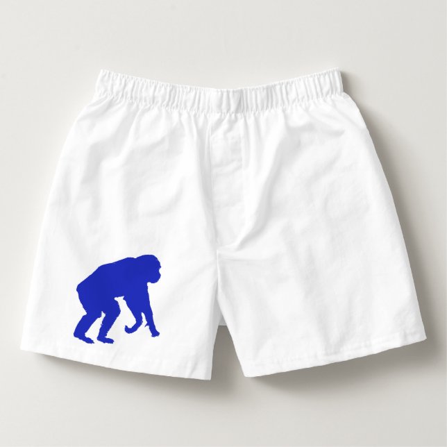 Calzoncillos Boxeadores azules del chimpancé (Anverso)