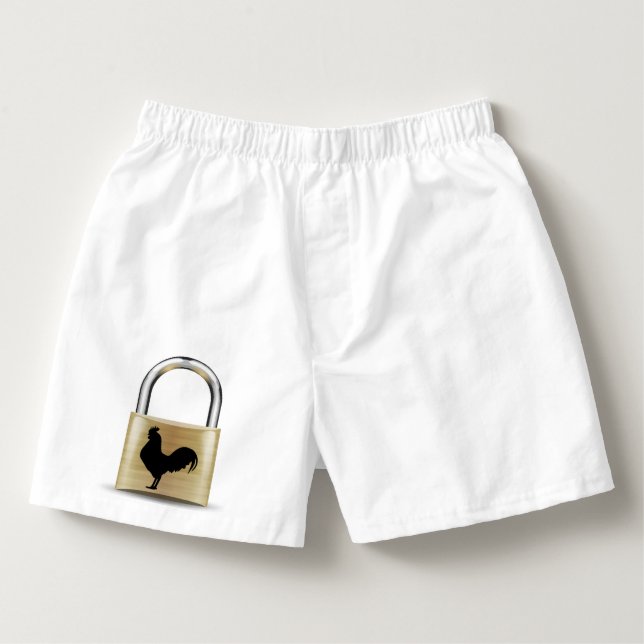 Calzoncillos Boxeadores de la cerradura de la castidad (Anverso)