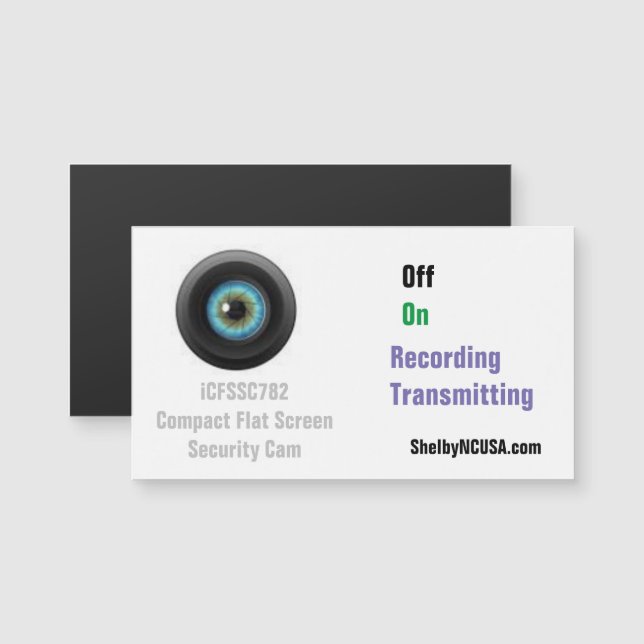 Cam. de seguridad de pantalla plana compacta Shelb (Anverso/Reverso)