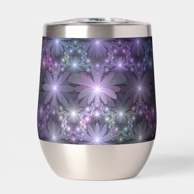 Cama de flores arte abstracto fractal brillante de (Frente)