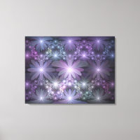 Cama de flores arte fractal abstracto brillante de