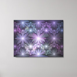 Cama de flores arte fractal abstracto brillante de