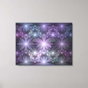 Cama de flores arte fractal abstracto brillante de