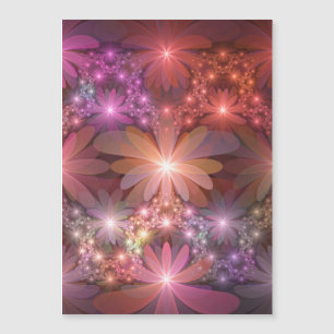 Cama de flores colorido arte fractal abstracto bri