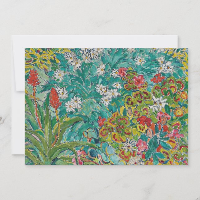 Cama de flores | Louis Valtat (Anverso)