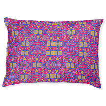 Cama de perro morado