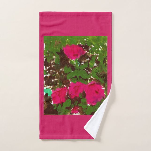 Cama de Rosas  (Toalla de mano)