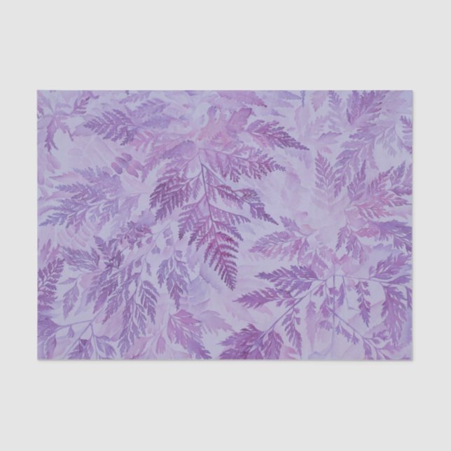 Cama del papel seda tropical de la lavanda de los (Anverso)