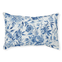 Botánico Floral Acuarela Chinoiserie Azul