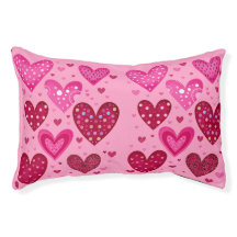Corazones Estampados Rosas y Rojos