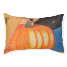 Dog paws and pumpkin pet bed