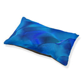 Cama Para Mascotas Dunas metálicas en tonos de azul intenso