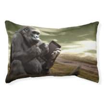 El gorila toma a la tableta